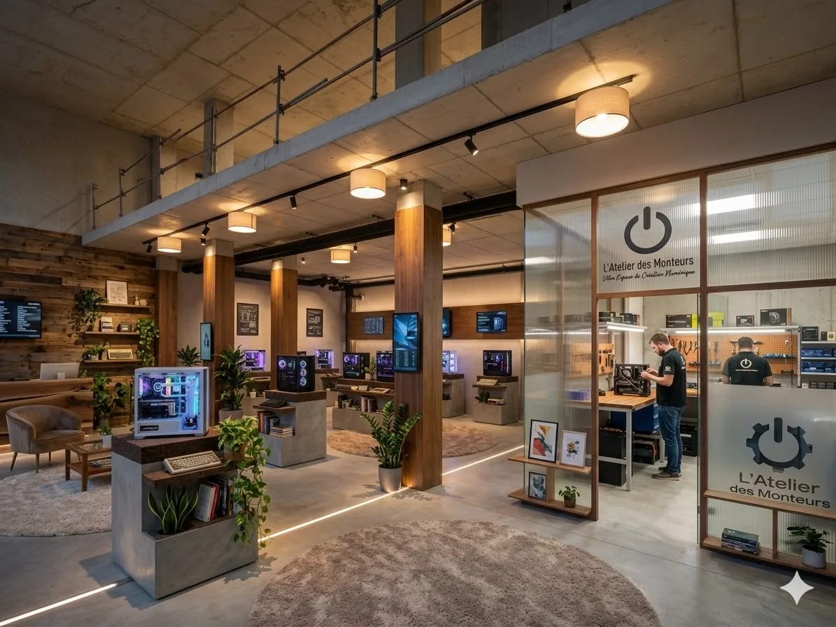 Magasin informatique et showroom hardware à Montpellier Port Marianne — Nexus Shop